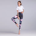 Sport Trousers Sport Pants Women Elastic Printed Yoga Pants Yoga Leggings Running Tights Sport Leggings Gym Clothes Fitness Yoga