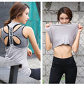 Reallion Women Keep Go Sports Yoga Shirt Dry Fit Sleeveless Sports Blouses Babes Running Vest Workout Top Womens T-shirt Female