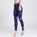New starry print yoga pants, women's speed-dry tight pants, running suit, high-spring moisture absorption, trampling trousers