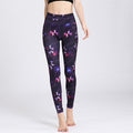 New starry print yoga pants, women's speed-dry tight pants, running suit, high-spring moisture absorption, trampling trousers